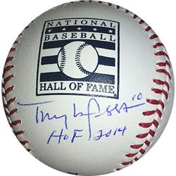 Tony La Russa Signed Official Hall Of Fame Logo Major League Baseball HOF 2014- MLB Hologram (St. Lo