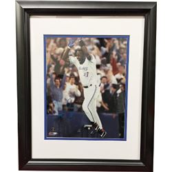 Joe Carter Signed Toronto Blue Jays 16X20 Photo Custom Framed (1993 World Series Celebration)