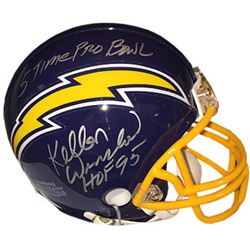 Kellen Winslow Signed San Diego Chargers TB Mini Helmet Dual HOF 95 & 5 Time Pro Bowl (Insc On Top)