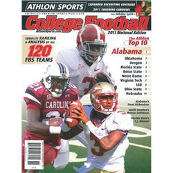 Marcus Lattimore Unsigned South Carolina Gamecocks Tide Athlon Sports 2011 College Football National