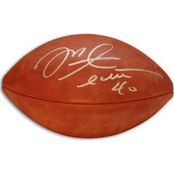 Mike Alstott Signed Official NFL New Duke Football (Tampa Bay Buccaneers)