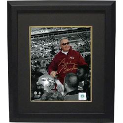 Bobby Bowden Signed Florida State Seminoles 16X20 Photo Custom Framed Final Game Carryoff Spotlight 