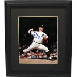 Denny Mclain Signed Detroit Tigers 8X10 Photo Custom Framed (Blue Sig)