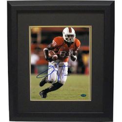Sinorice Moss Signed Miami Hurricanes 8X10 Photo Custom Framed- Moss Hologram