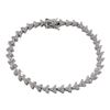 Image 1 : Sterling Silver-CZ Bracelet