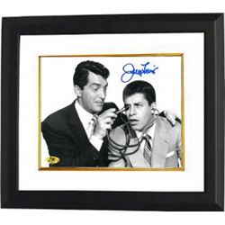 Jerry Lewis Signed B&W 8X10 Photo With Stethoscope W/ Dean Martin Custom Framed (Movie/Comedian/Ente