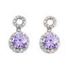 Image 1 : Sterling Silver-LAV Post Earring
