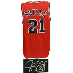 Jimmy Butler Signed Red Custom Jersey