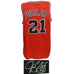 Jimmy Butler Signed Red Custom Jersey