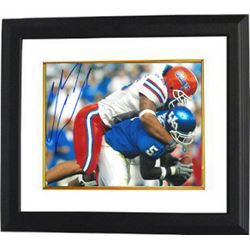 Channing Crowder Signed Florida Gators 8X10 Photo Custom Framed (Vs Kentucky)