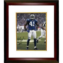 Antoine Bethea Signed Indianapolis Colts 8X10 Photo Custom Framed