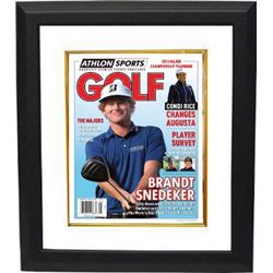 Brandt Snedeker Unsigned 2013 Athlon Sports PGA Golf Preview Cover Custom Framed