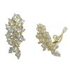 Image 1 : Sterling Silver Gold CZ Clip Earrings
