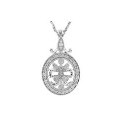 SILVER DIAMOND PENDANT (#8770D)