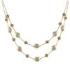 Image 1 : 2 Row Multi Matte Gold Neck