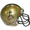 Image 1 : Johnny Lattner Signed Gold Heisman Authentic Mini Helmet '53 (Notre Dame Fighting Irish)