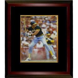 Jose Canseco Signed Oakland A's 16X20 Photo Custom Framed Dual 86 ROY & 88 MVP