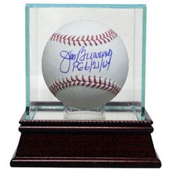 Jim Bunning Signed Official Major League Baseball PG 6/21/64 W/ Glass Case