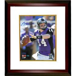 Andy Dalton Signed TCU Horned Frogs 8X10 Photo Custom Framed- Dalton Hologram