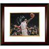 Image 1 : Deshaun Thomas Signed Ohio State Buckeyes 8X10 Photo Custom Framed (Rebound-White Jersey)