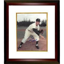 Carl Erskine Signed Brooklyn Dodgers 8X10 Photo Custom Framed