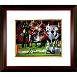 Knowshon Moreno Signed Denver Broncos 8X10 Photo Custom Framed (Orange Jersey TD Dive)- Moreno Holog