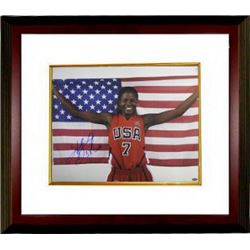 Sheryl Swoopes Signed 16X20 Photo Custom Framed Team USA Olympics W/ US Flag 3X Gold (WNBA Basketbal