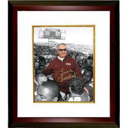 Bobby Bowden Signed Florida State Seminoles 8X10 Photo Custom Framed Final Game Carryoff Spotlight