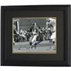 Image 1 : YA Tittle Signed New York Giants Passing 8X10 B&W Photo Custom Framed