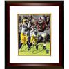 Image 1 : Derrick Henry Signed Alabama Crimson Tide 8X10 Photo Custom Framed #2 (Vertical Stiff Arm Vs LSU-Hei