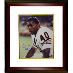 Gale Sayers Signed Chicago Bears 16X20 Photo Custom Framed- Sayers Hologram