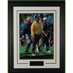 Arnold Palmer Unsigned 16X20 Photo Leather Framed W/Woods & Nicklaus