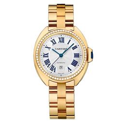 Cartier  Cle De 31Mm 18Kt Yellow Gold  Women Watch