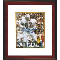 Bob Kuechenberg Signed Miami Dolphins 8X10 Photo Custom Framed 17-0