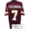 Image 1 : Joe Theismann Signed Washington Redskins Maroon Prostyle Jersey #7 83 NFL-MVP XL- JSA Hologram