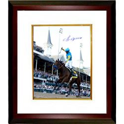 American Pharoah Signed 8X10 Photo 2015 Kentucky Derby Horse Racing Triple Crown Custom Framed With 