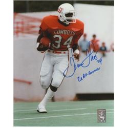 Thurman Thomas Signed Oklahoma State Cowboys 8X10 Photo 2X AA