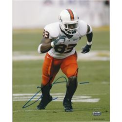 Sinorice Moss Signed Miami Hurricanes 16X20 Photo