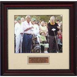 Arnold Palmer Unsigned 16X20 Photo 2010 Masters Official Starters Custom Framed W/Nicklaus