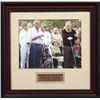 Image 1 : Arnold Palmer Unsigned 16X20 Photo 2010 Masters Official Starters Custom Framed W/Nicklaus
