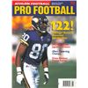 Image 1 : Cris Carter Unsigned Minnesota Vikings Athlon Sports 1995 NFL Pro Football Preview Magazine