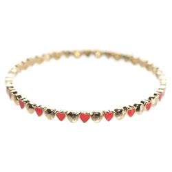 50Mm GD Enamel Heart Bangle