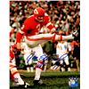 Image 1 : Jan Stenerud Signed Kansas City Chiefs Kicking Action 8X10 Photo W/HOF'91
