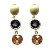 Image 1 : Gold CZ Earrings