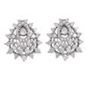 Image 1 : Brass White CZ Earring
