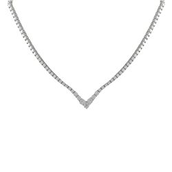 Sterling Silver Graduated CZ