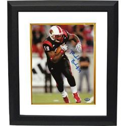 Michael Bush Signed Louisville Cardinals 8X10 Photo Custom Framed