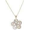 Image 1 : Gold Filled Tri Color Pendant