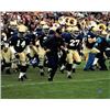 Image 1 : Lou Holtz Signed Notre Dame Fighting Irish 8X10 Photo (Running With Team)- Steiner Hologram