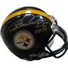 Image 1 : Rod Woodson Signed Pittsburgh Steelers Replica Mini Helmet HOF 09 (Silver Sig)